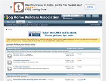 Tablet Screenshot of community.loghomebuilders.org